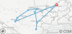 Circuito Tierra mágica a Uzbekistán - circuito privado - opción estándar - 10 destinos