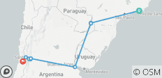 Reis van Rio de Janeiro naar Santiago de Chile - 17 dagen - 12 bestemmingen