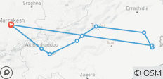 Circuit de 3 jours entre Marrakech et le désert du Sahara avec bivouac de luxe à Merzouga - 10 destinations