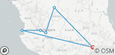 Excursión a Guadalajara: Descubre Ciudades Coloniales, Ruinas, Tequila y Playas - 6 destinos
