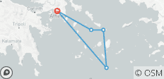 3 Griechische Inseln & Athen Rundreise - 9 Tage (Standard) - 5 Destinationen