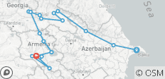 Private Südkaukasus Tour (Aserbaidschan - Georgien - Armenien) - 14 Tage - 19 Destinationen
