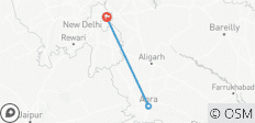 Circuit de luxe avec nuitée à Agra au départ de New Delhi - tout compris - 2 jours - 3 destinations