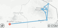 6 jours de Trekking sur le Kilimandjaro par la route de Rongai