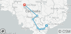 7-night Mekong Upstream Vietnam Cambodia on Mekong Navigator - 8 destinations
