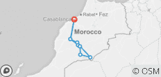 5 Daagse Marokko Woestijntour van Casablanca naar Erg Chigaga - 10 bestemmingen
