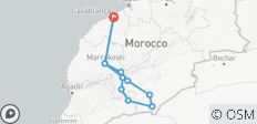 4-daagse tocht van Casablanca naar Erg Chigaga Sahara-woestijn - 11 bestemmingen