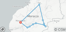 À partir de Marrakech : Circuit privé de 6 jours via le désert de Merzouga et Fès - 11 destinations