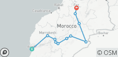 Circuito privado de 6 días de Agadir a Fez vía Marrakech y el desierto del Sáhara - 11 destinos