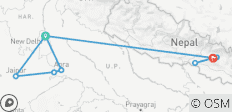 India Nepal Rondreis Pakket - 16 bestemmingen