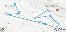 Ongelooflijke rondreis door Noord-India met Nepal - 21 bestemmingen