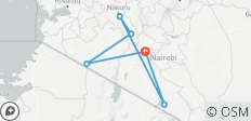  Masai Mara, Lake Naivasha, Lake Nakuru &amp;Amboseli - 7 Tage - 6 Destinationen 
