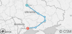  Kiev to the Black Sea Kiev to Odessa - 6 destinations 