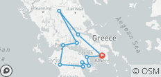 4-tägige private Tour ab Athen, Mykene, Olympia, Delphi, Meteora - 11 Destinationen