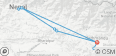 Kathmandu bis Pokhara Pilgerreise - 6 Tage - 9 Destinationen