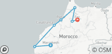 Marrakesch nach Fes über Essaouira/Chefchaouen - 4 Tage - 7 Destinationen