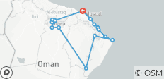 Trésors d\'Oman 6 jours - Circuit touristique à Oman - 17 destinations