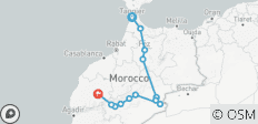 Tanger naar Marrakech Woestijntour - 4 Dagen - 13 bestemmingen