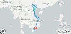 22 dagen van Top Notch Noord naar Zuid Vietnam - 41 bestemmingen