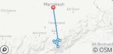 Boucle de 5 jours dans l\'Atlas : Sommet du Toubkal et vallées cachées - 9 destinations