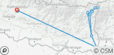 Kanchenjuna Trekking zum nördlichen Basislager - 18 Destinationen