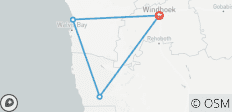 Circuit de 5 jours avec hébergement à Sossusvlei et sur la côte - 4 destinations