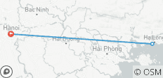 Croisière de luxe Le Journey 2D1N avec transferts privés aller-retour depuis Hanoi - 3 destinations