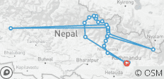 Manaslu Circuit Trek - 16 Tage - 29 Destinationen