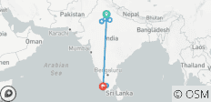 Indiens Goldenes Dreieck und die Kerala Backwaters - 9 Destinationen