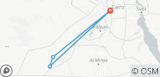 Le Caire : 2 jours d\'aventure dans un camp privé à Baharia et dans le désert blanc - 4 destinations