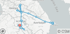 Explorateur du Caucase - Arménie, Géorgie et Azerbaïdjan - 24 destinations