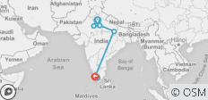 Circuit du Triangle d\'Or Varanasi avec Kerala Tout compris - 10 destinations