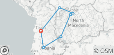 Albanien, N. Mazedonien & Kosovo in 3 Tage - 7 Destinationen