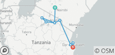 10 días de Serengeti a Zanzíbar - campamento - 10 destinos