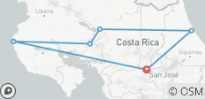  Costa Rica Highlights, 10 days - 6 destinations 