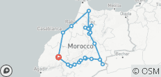 Marrakech, Woestijn, Fes, Chefchaouen, Rabat, Casablanca, privé 10-dagen - 21 bestemmingen