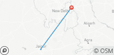 Desde Jaipur: circuito privado a la vieja y la nueva Delhi con parada en Delhi - 2 destinos