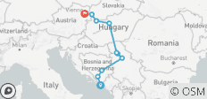 Small Group Tour; The Balkans & Central Europe from Dubrovnik to Vienna - 10 destinations