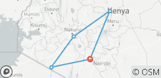 07 Tage klassische Kenia Mid-Range Lodge Safari im 4X4 Jeep - 5 Destinationen