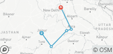 Safari por el triángulo de oro: un circuito de Jaipur a Ranthambore, Agra y Delhi - 5 destinos