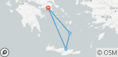 3-Day Tour: Santorini & Crete – Knossos & Oia Sunset - 4 destinations