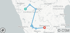 Hubli to Badami, Hampi, Belur, Halebedu & Bangalore Tour - 8 destinations