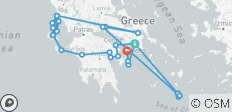 Circuit de 17 jours, Zante, Céphalonie, Leucade, Météores, Delphes et Santorin - 30 destinations