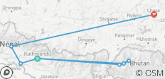 Circuito turístico por Nepal, Tíbet y Bután - 14 días - 8 destinos