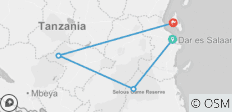 10 jours de safari et de plage en Tanzanie avec Selous, Ruaha et Zanzibar. - 4 destinations