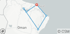 Oman Abenteuer (privat) - 6 Destinationen