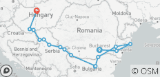 The Danube from Romania to Budapest with 1 Night in Bucharest and 1 Night in Budapest 2024 - 16 destinations 