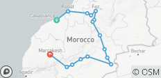 Private 5-day Casablanca to Marrakech Via Fes and Desert - 16 destinations