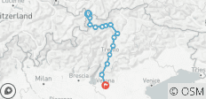 Adige Cycle Route 1 - From Nauders to Verona - 14 destinations