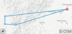 Circuito de 2 días a Sichuan occidental: lago Mugecuo, Parque Moshi, Xinduqiao desde Chengdu - 5 destinos